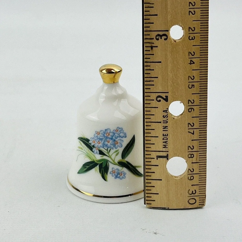 Danbury Mint Alaska Forget-Me-Not Official‎ State Flower Bell Collection